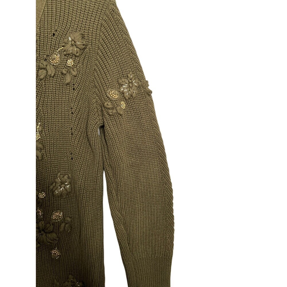 Soft Surroundings Enchanted Forest Floral Embroidered Cardigan Sweater Large - Picture 4 of 9